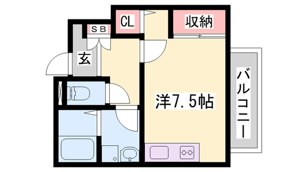 播磨町駅 徒歩6分 1階の物件間取画像